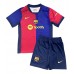 Maillot de foot Barcelona Domicile vêtements enfant 2024-25 Manches Courtes (+ pantalon court)